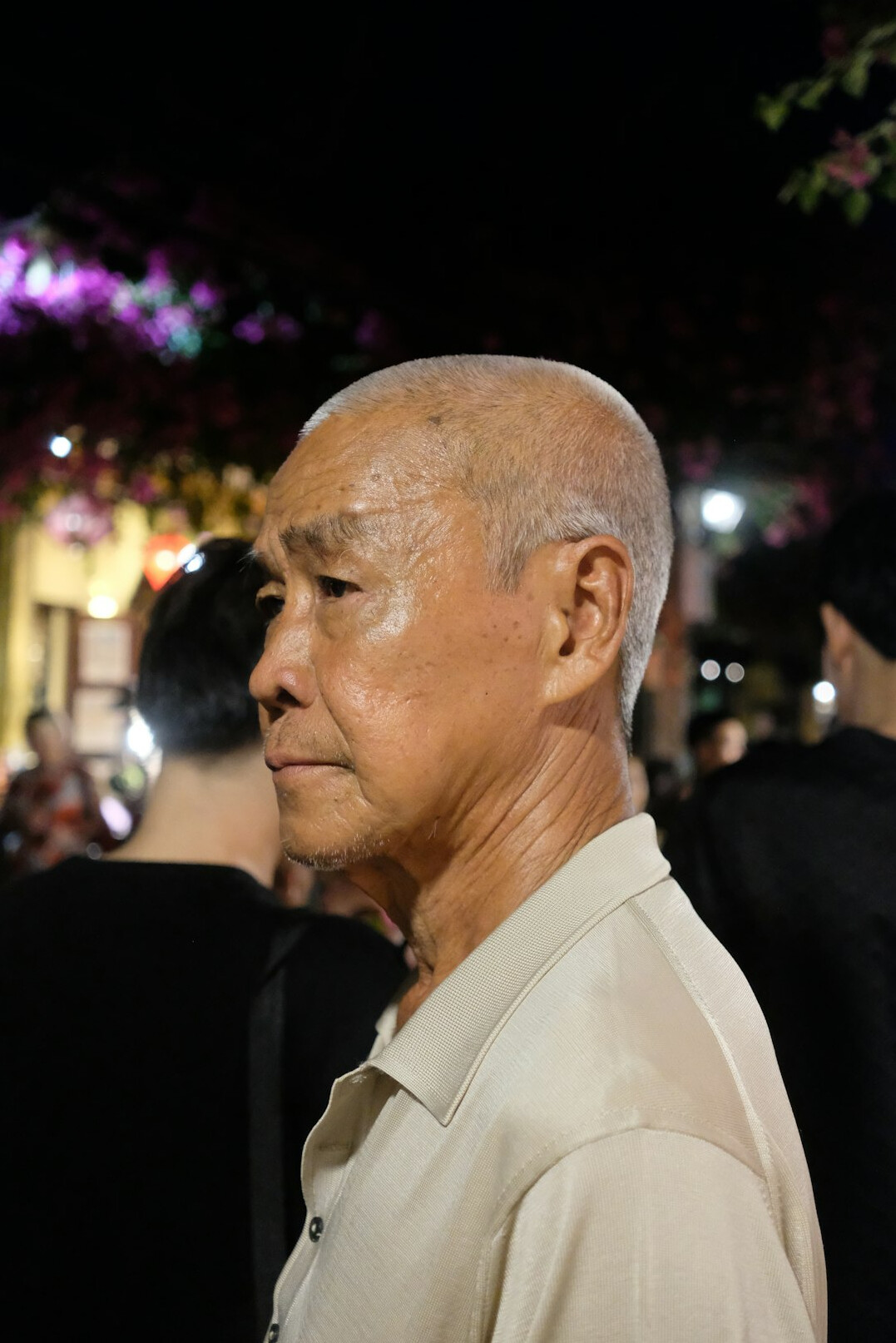 elderly japanese actor at press conference